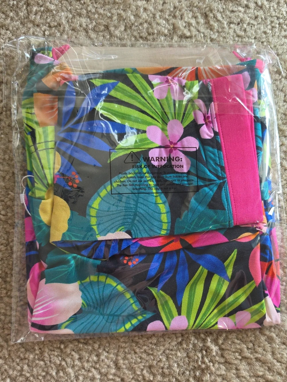 Little Sleepies Jungle Blooms Two Piece Long Sleeve Pajama Set Size 3T